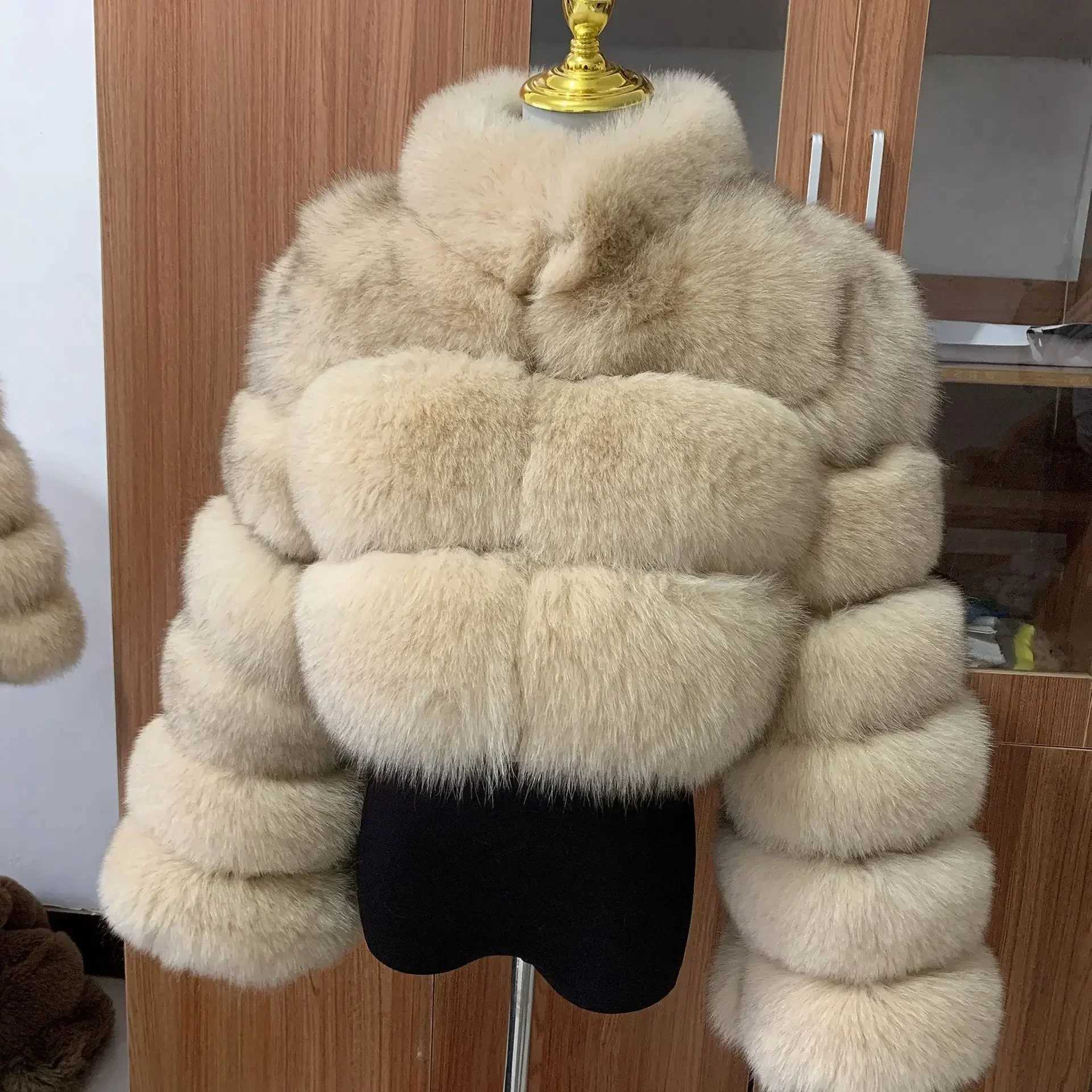 Mink Short Coats Women Winter Top Fashion Faux Fur Coat Elegant Thick Warm Outerwear Fake Fur Woman Zipper Fluffy Jacket L211X241016