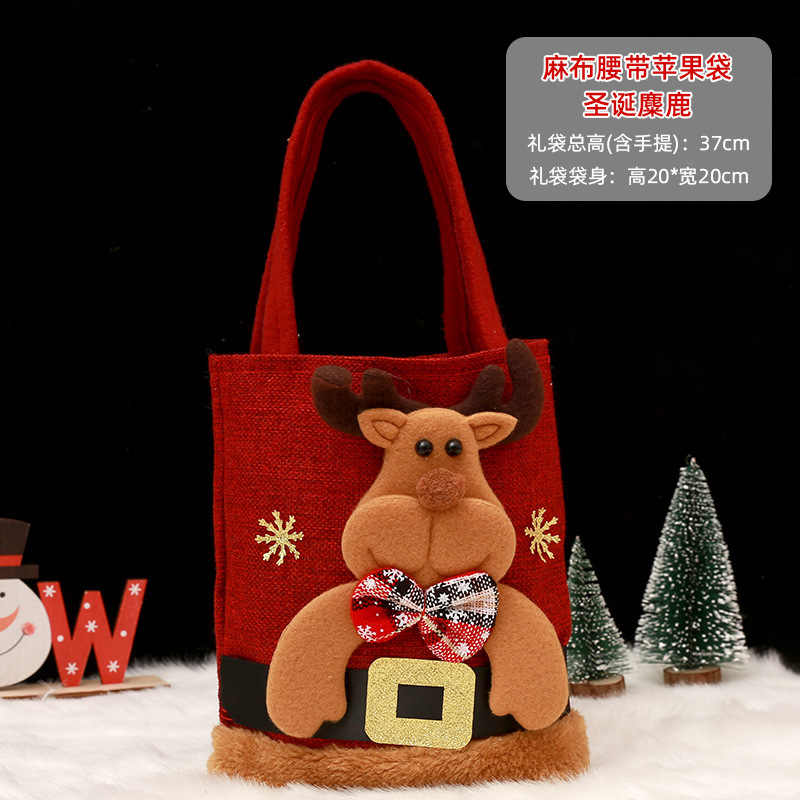 Bag 2025 New Decorative Gifts Candy Fruit Apple Bag Christmas Handbag