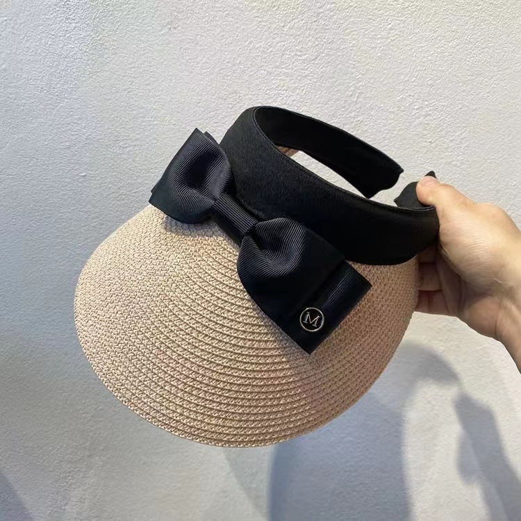 Wide Brim Hats Summer For Women Straw Hat Snapback Kpop Visors Beach Empty Top Outdoor Fashion Designer Ladies Sunhat
