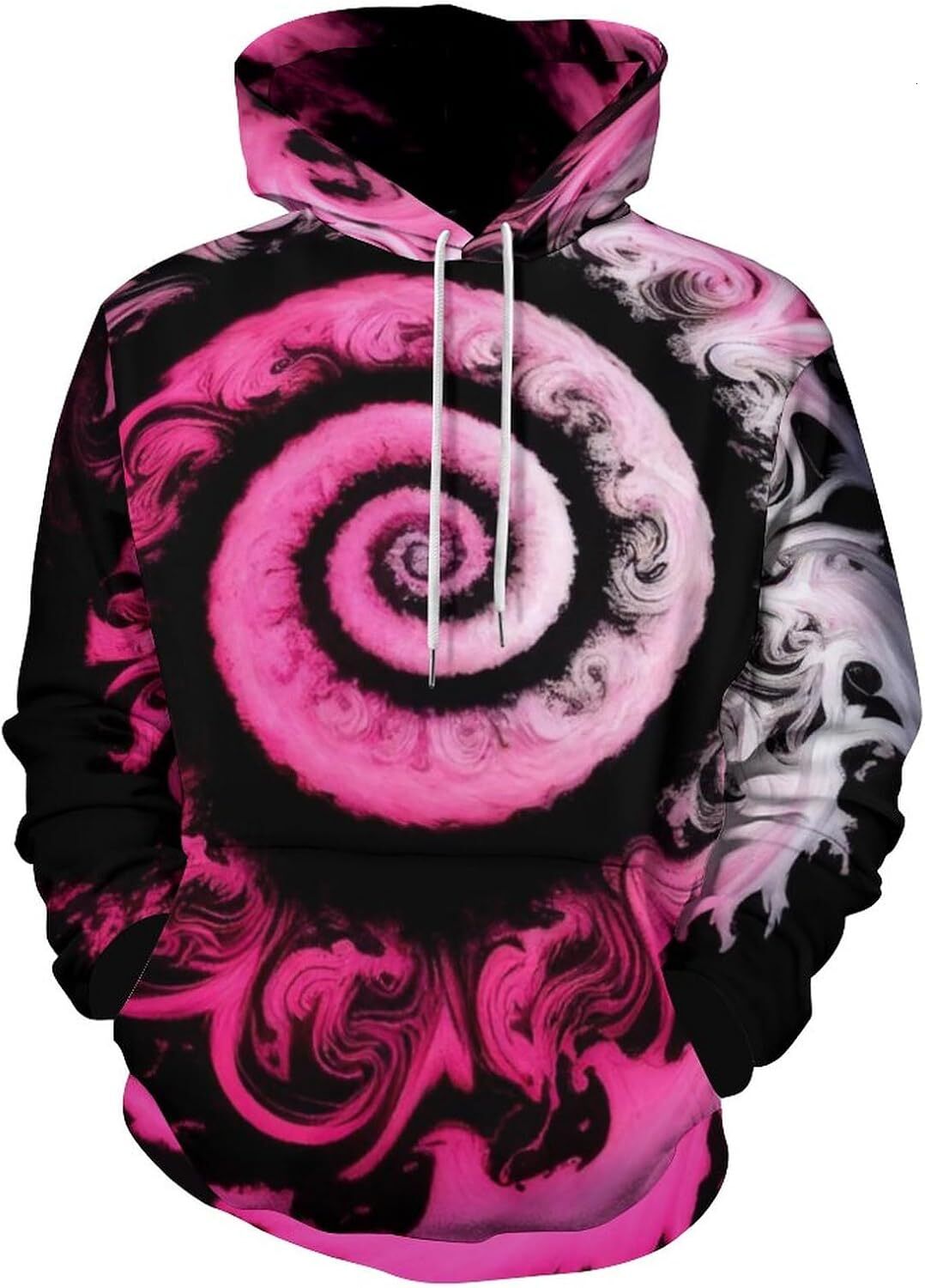 Hoodie for Mens Womens Novelty Rainbow Spiral Pattern Hoodies 3D Art Print Tie Dyed Sweatshirt Hoodie Graphic Hoodies sweatshirt Pullover Long Sleeve
