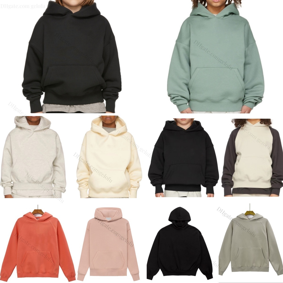 Kids Clothes Boys Girls Designer Hoodies Letter Sweatshirts Toddlers Children Hooded Clothing Baby Jumpers Black White Grey Youth O-Neck Pullover