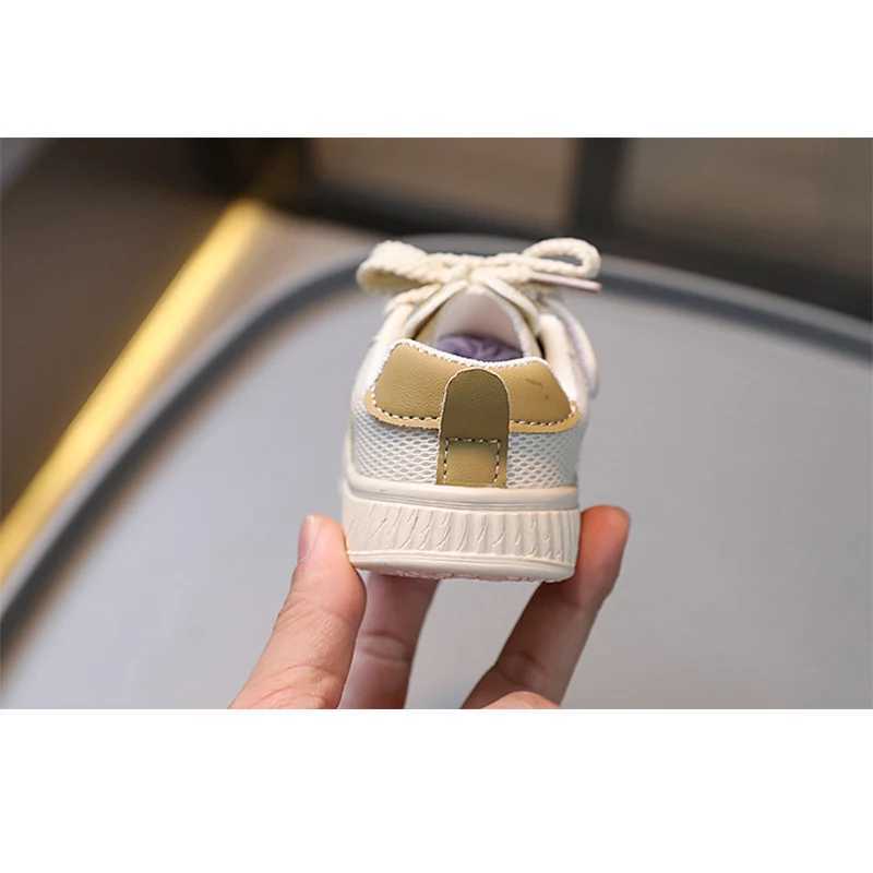 Spring and autumn childrens sports shoes boys and girls childrens casual shoes flat bottomed baby shoes fashionable breathable soft sports running M24