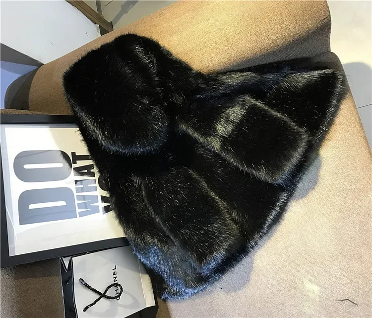 Girl Fur Coat Winter Children Cotton-padded Korean Style Boys and Girls Mink Hair Hooded Fur Coat Short Baby Fur Coat 241106