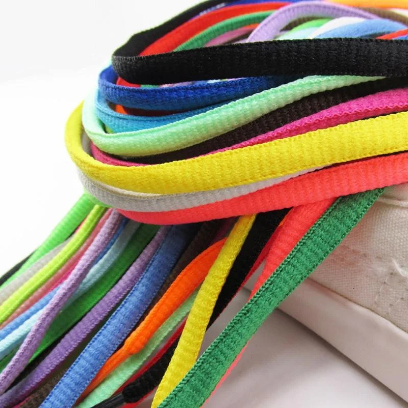 Ellipse Semicircle Nylon Shoelaces Sneaker Boots Shoeslaces Casual Sport Shoe laces Black White Red Blue Green Pink Brown Purple 241016