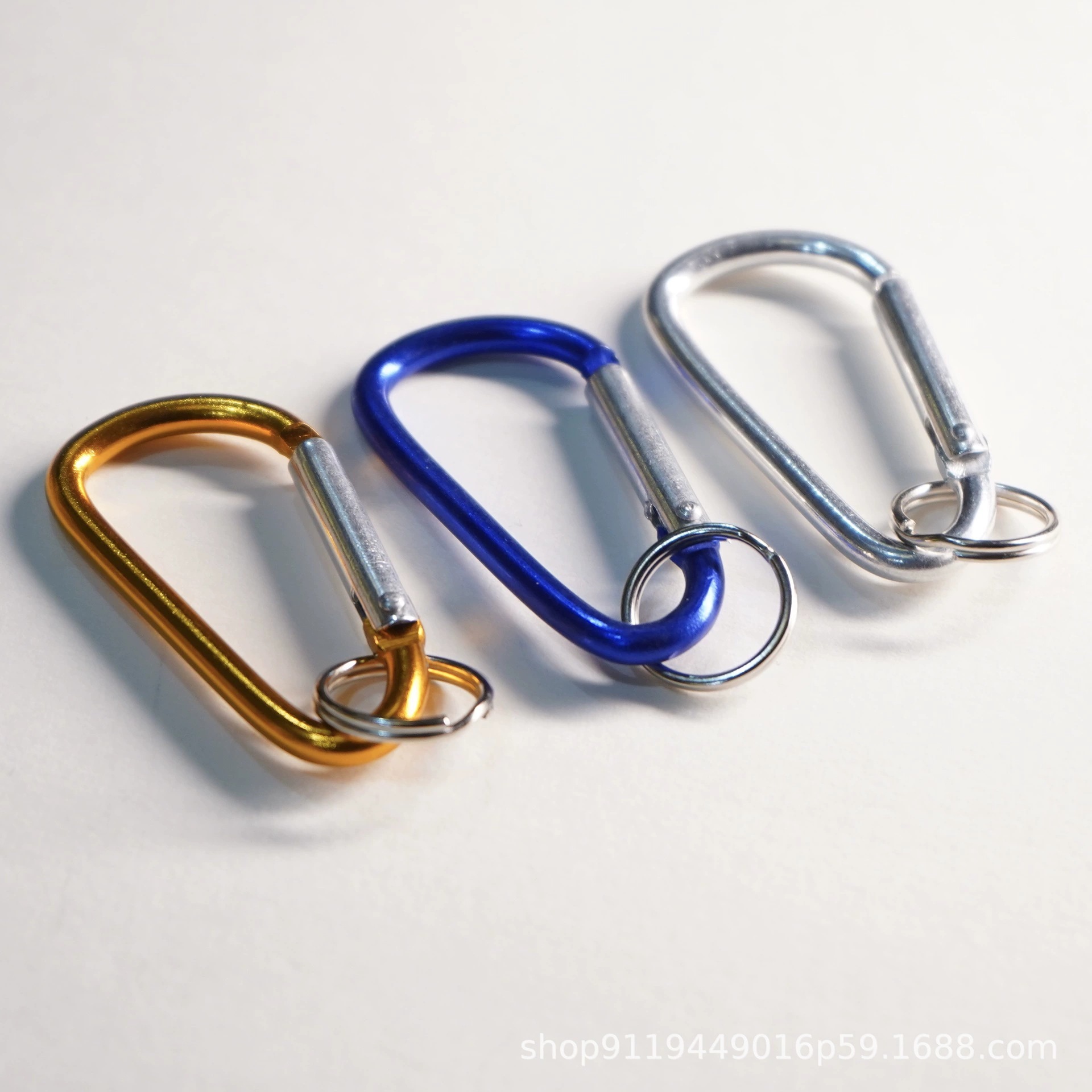 Heavy Duty Aluminum D Ring Carabiners for Luggage and Outdoors Accessories