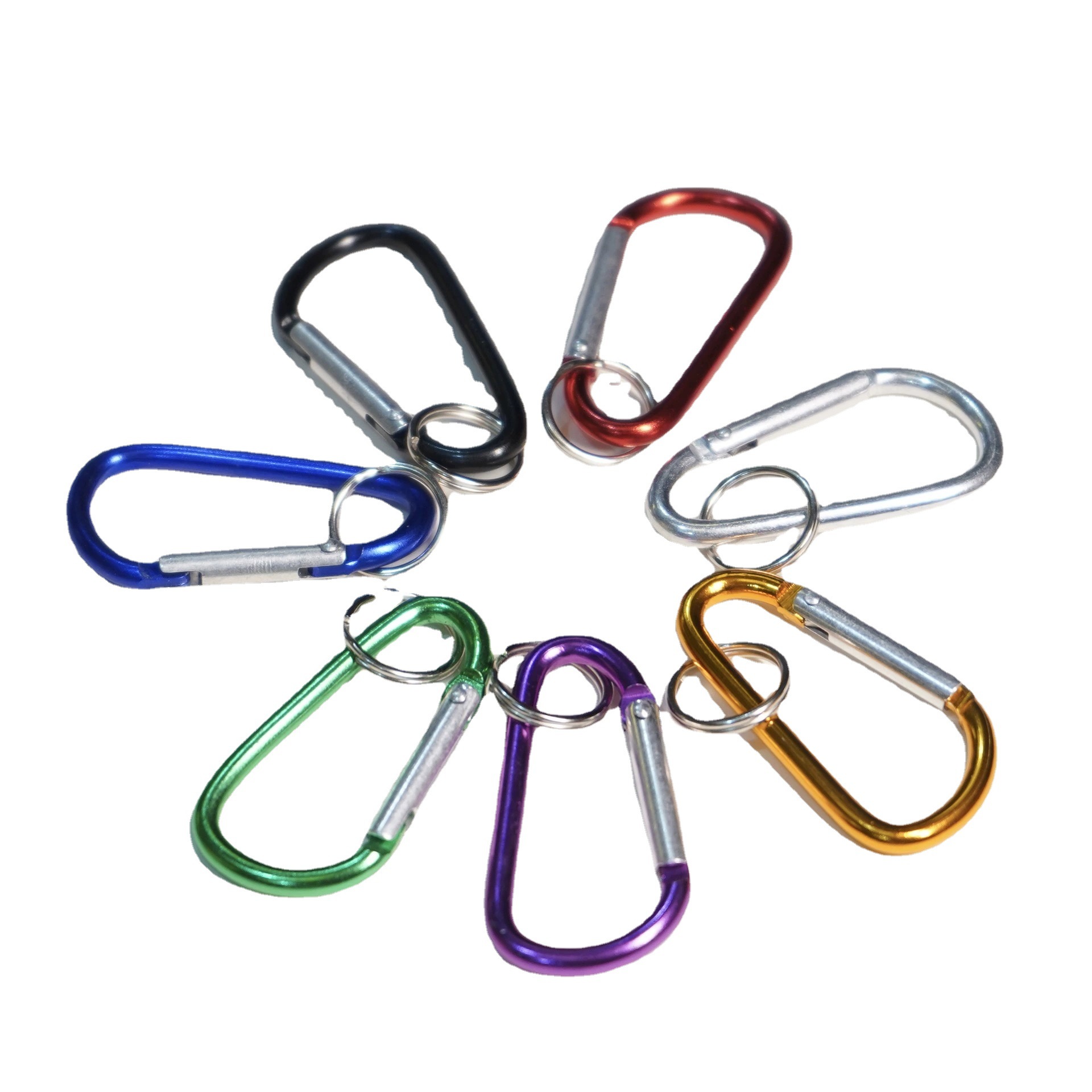 Heavy Duty Aluminum D Ring Carabiners for Luggage and Outdoors Accessories