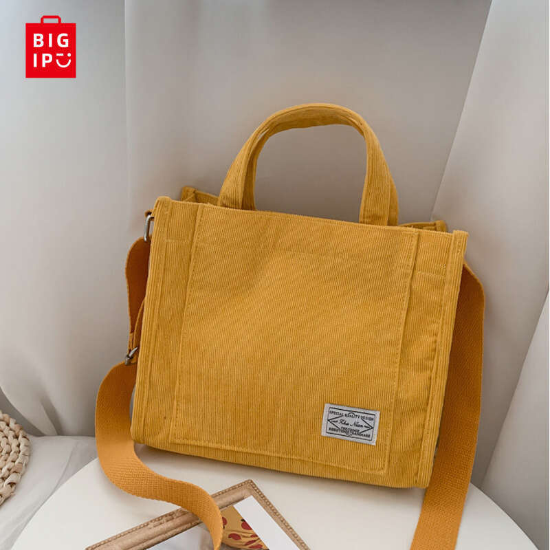 Designer Women Simple Corduroy Portable Large Capacity Ins Fashion Trend Small Square Handbag Single Shoulder Bags Tote Bag