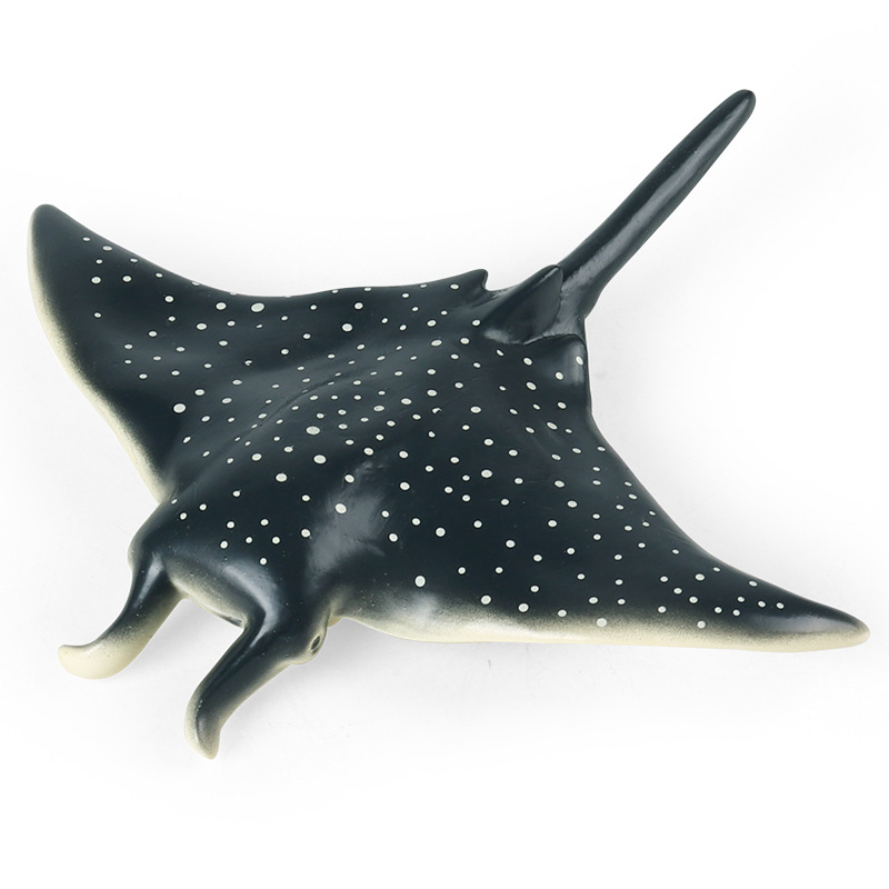 Children's Cognitive Play Set - Realistic Large Manta Ray & Great White Shark Models