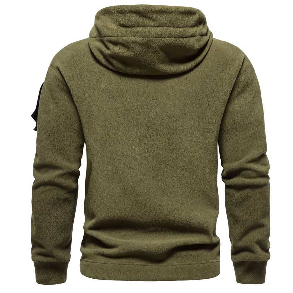 2024 Mens Thick Wool Sweater Autumn Winter Mens Sports Hat Black Windproof Extra Large Mens Street Clothing Hoodie Y241016