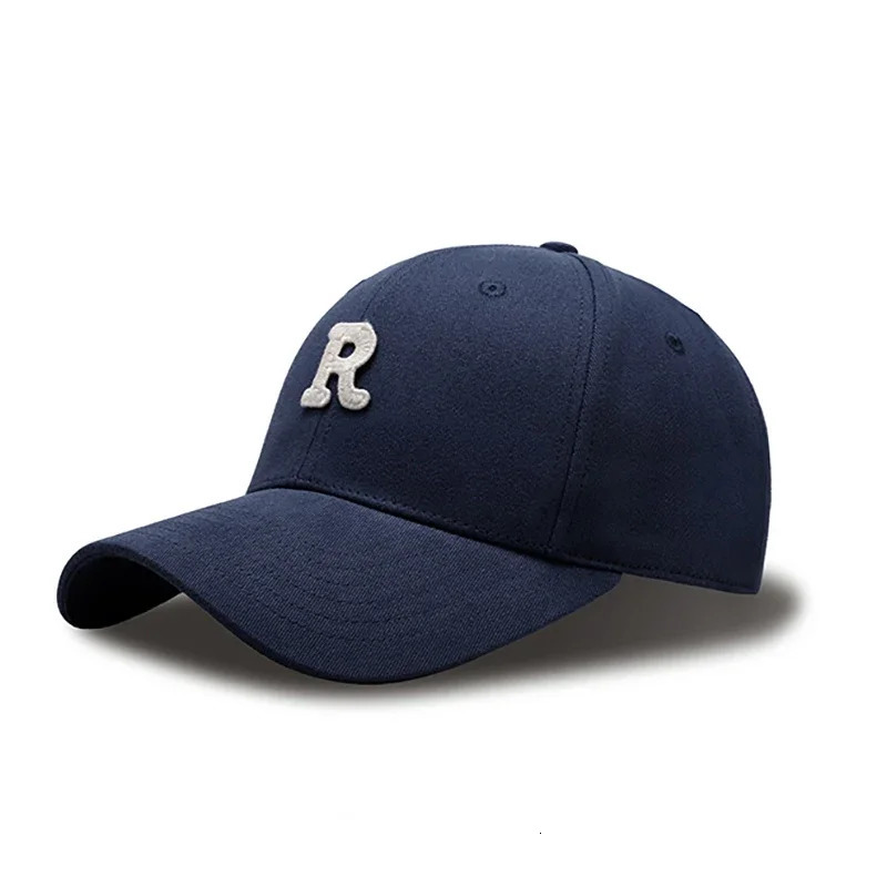R letter baseball cap mens cotton large cap suitable for big head 65-70cm 60-65cm 56-60CM 241015