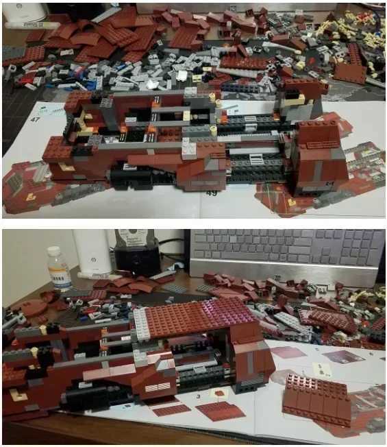 Free shipping 1338 Star Plan including Combat Robot Troop Carrier Trade Federation MTT MOC Model DIY Building Block Toys
