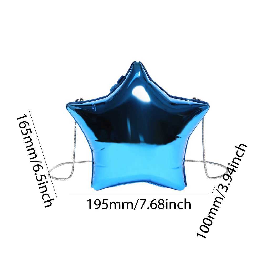 Fashion Creative Acrylic Star Shaped Crossbody Bags Designer Ladies Shoulder Bag Luxury Silver Evening Party Clutch Purses 2024 241016