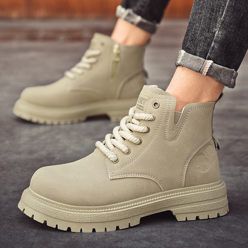 Men's Autumn and Winter High Cut Thick Soled British Style Casual Martin Boots 1208