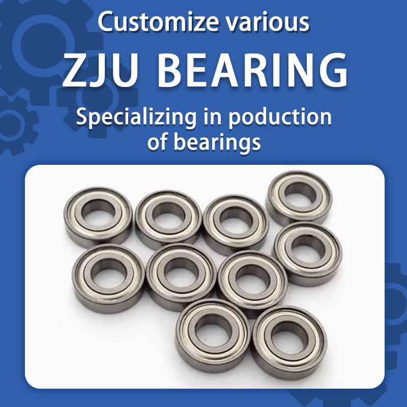 Zju Brand Deep Groove Ball Bearings, ID 6mm X Od 13mm X Width 3.5mm Miniature Bearings, Double Rubber Sealed Ball Bearing Pre-Lubricated Chrome Steel 