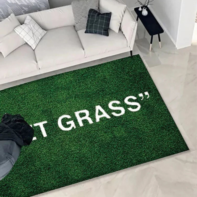 Wet Grass Carpet Green Area Rug Living Room Floor Mat Bedroom Bedside Bay Window Sofa Home Decor Washroom 241015