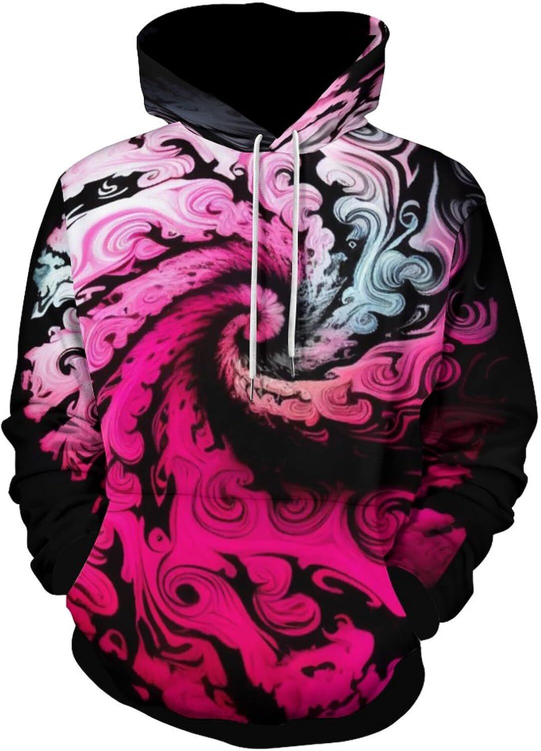 Hoodie for Mens Womens Funny Rainbow Tie Dyed Liquid Hoodie Casual Summer Sweatshirt Hoodies Graphic Hoodies sweatshirt Pullover Long Sleeve