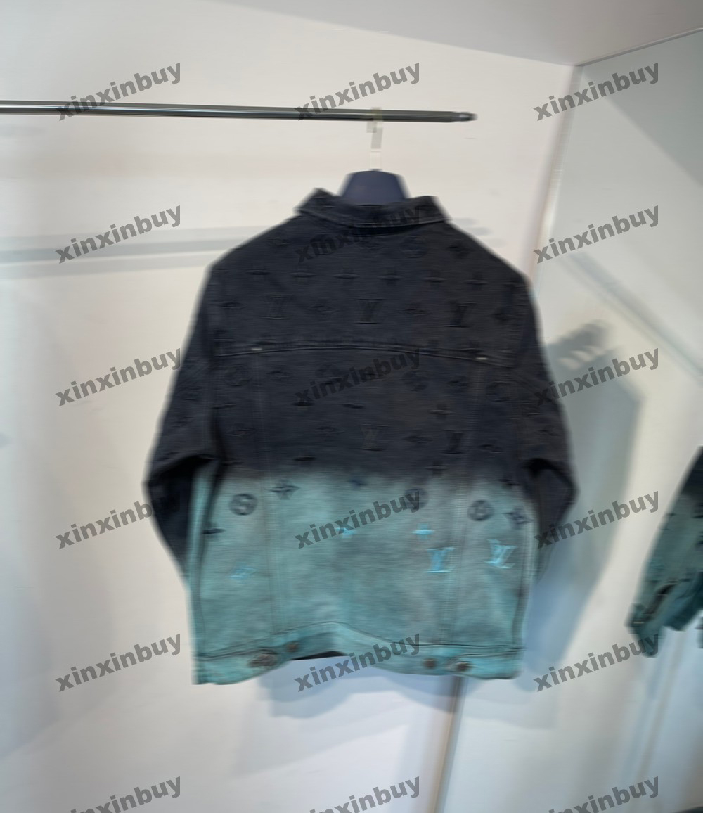 xinxinbuy 2024 Men designer Coat Jacket flame pattern Gradient Letter embroidery sets long sleeve pant women white khaki Black blue M-5XL