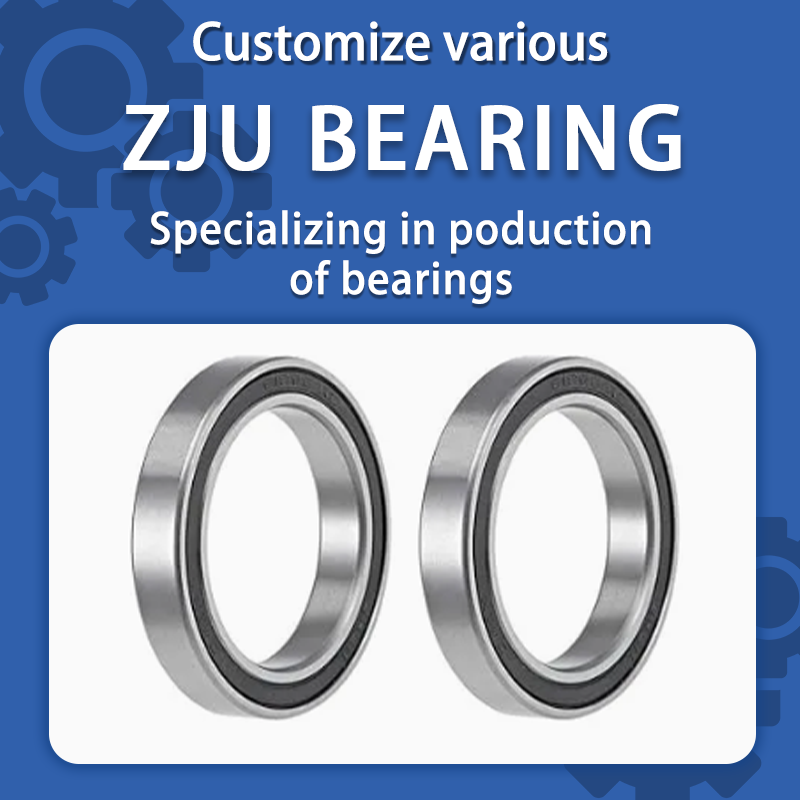 Zju Bearing 10PCS 6807-2RS Deep Groove Ball Bearings 35477mm Thick Chrome Steel ABEC5 Double Sealed Bearing for Motors Pumps Conveyors