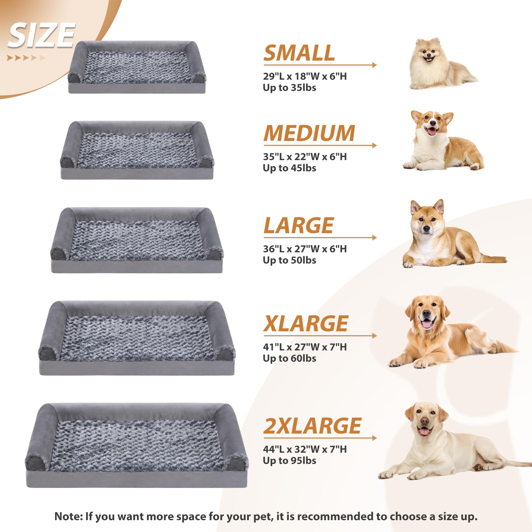 Cross border detachable washable U-shaped pet sofa, rose velvet dog bed sponge, autumn and winter dog mat, medium and large dog warm dog bed