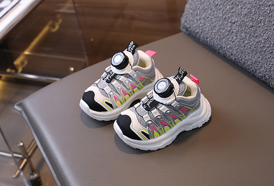 Kids Rotating Lace Shoes 2024 Autumn Winter School Shoes Boys Fashion Designer Sports Shoes Cutefeet Girls Tennis Toddler Sneakers for Children Sizes 