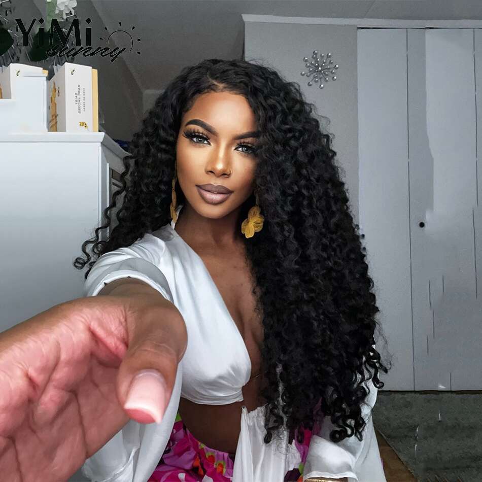 3C 4A Burmese Curly Bundles Malaysia Human Hair Weft For Women 3pcs Curl Extension Deals Full Head Yimisunny