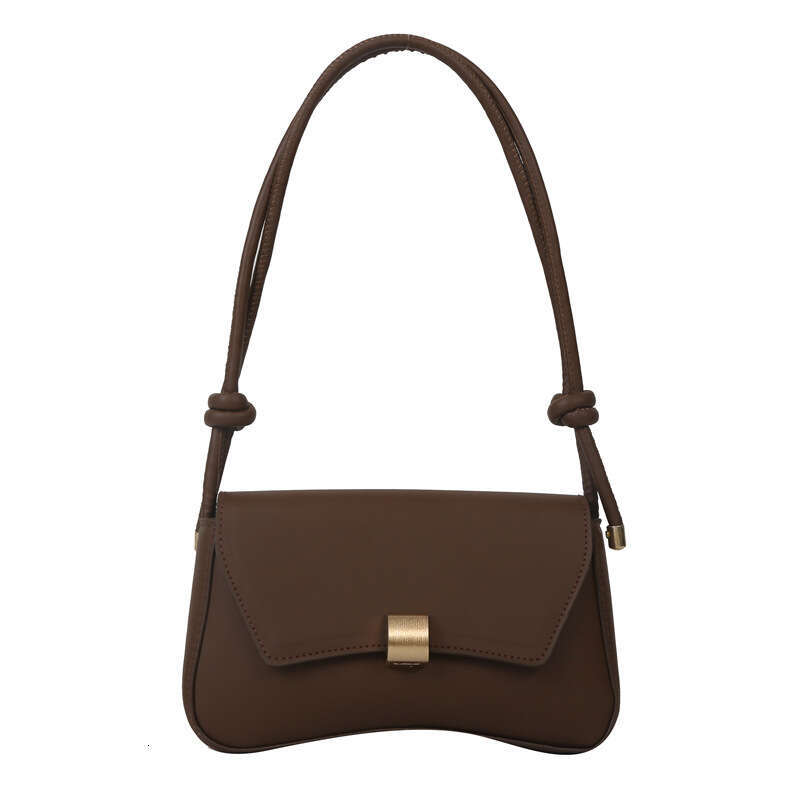 Casual small square trendy for women's autumn 2023 new item niche simple shoulder fashionable armpit bag