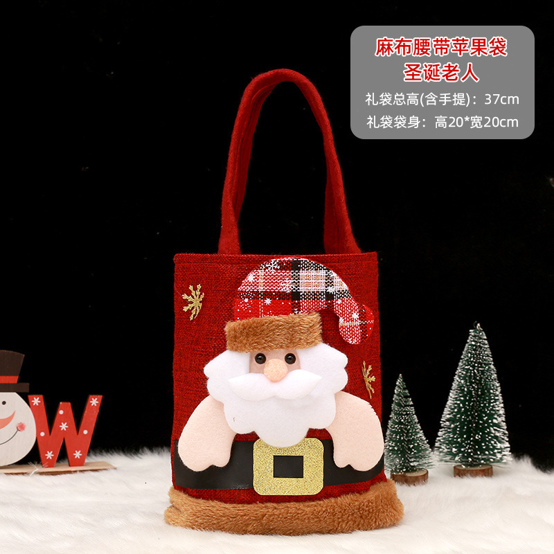 Bag 2025 New Decorative Gifts Candy Fruit Apple Bag Christmas Handbag