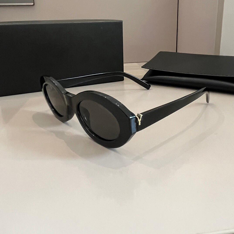 luxury sunglasses elliptical designer sunglasses for Woman and Man Goggle Beach Sun Glasses Vintage Skinny with large effect Atmosphere individuality UV400