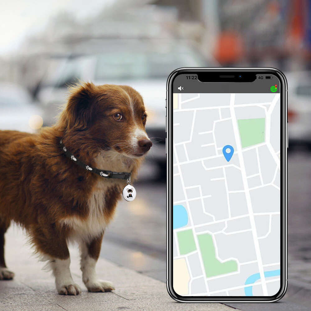 Pet anti loss tracker, dog GPS necklace, real-time global tracking device, Bluetooth compatible GPS, cat mini locator