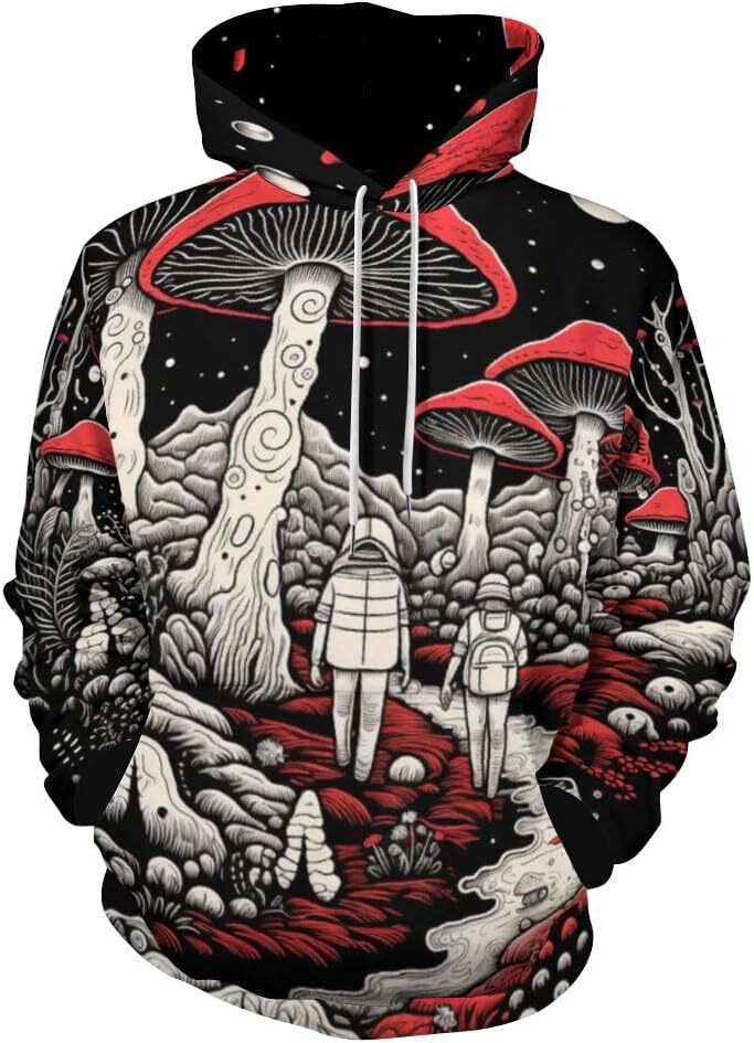 Hoodie for Mens Womens Unisex Psychedelic Skull Hoodie 3D Novelty Tie Dye Print Art Pattern Long Sleeved Sweatshirt Hoodies Graphic