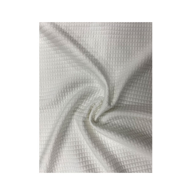 Elastic Textured Jacquard Knit Cloth Made from Spandex & Cotton Blend