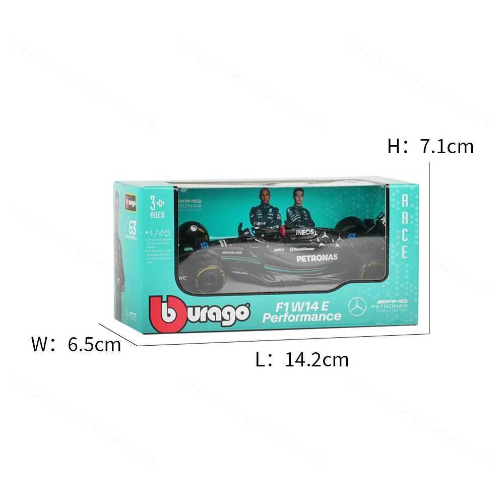 Bburago 1 43 Mercedes AMG 2023 W14 E Performance F1 Formula Automotive Die Casting Vehicle Collection Model Racing Toy CL241016