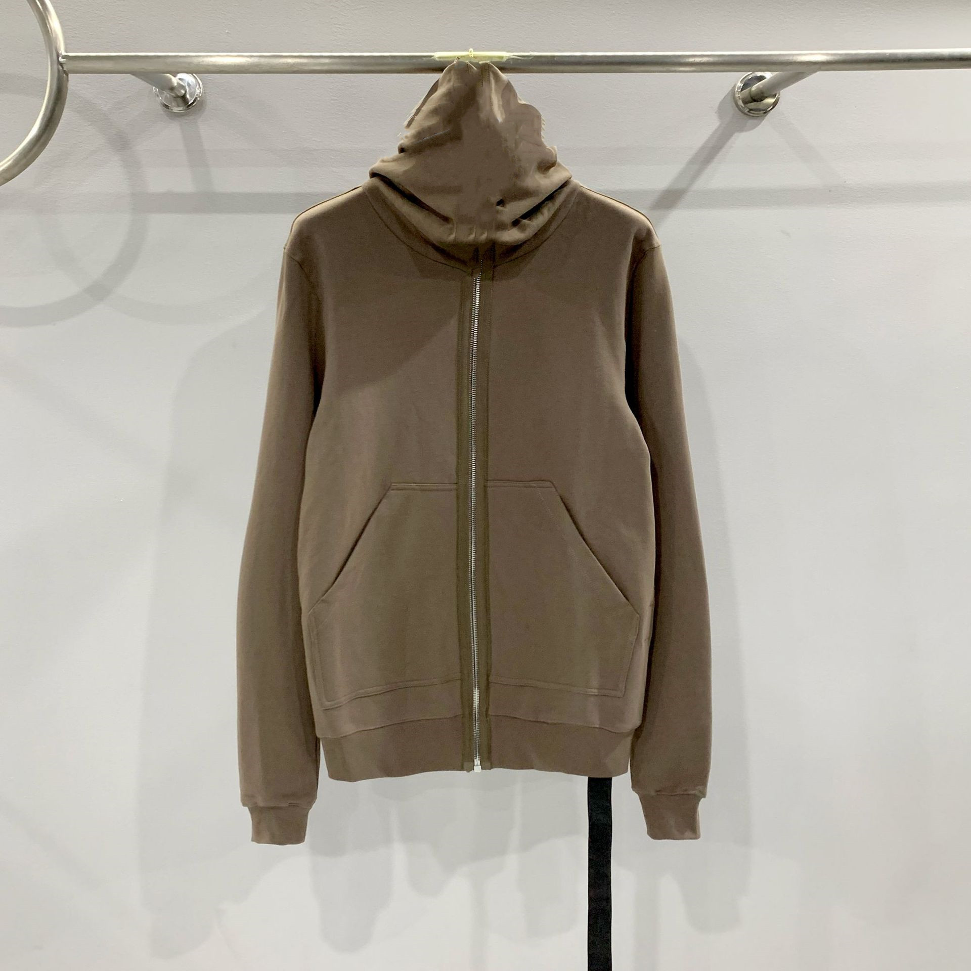 Men's Breathable Hoodie Jacket - Lightweight Knitted Zippered Pullover With Chicken Eye Detail