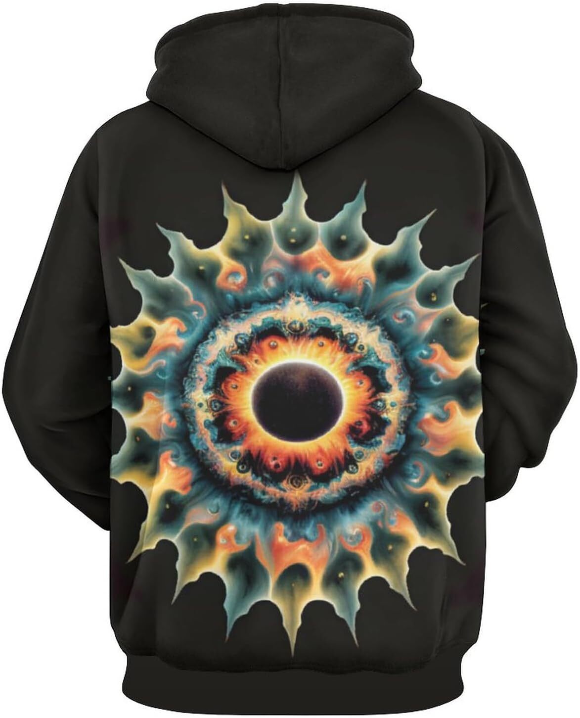 Hoodie for Mens Womens Novelty Rainbow Tie Dye Spiral Pattern Hoodie 3D Colorful Stripes Summer Casual Pullover Hoodies Graphic Hoodies sweatshirt