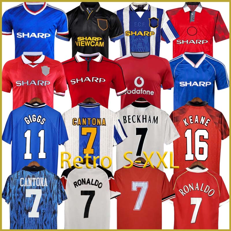 Retro Ronaldo United Soccer jerseys ANDERSON ROONEY 2007 2008 2009 classic FOOTBALL TEVEZ Giggs Nani BERBATOV VIDIC kids home away 3rd football shirt uniforms
