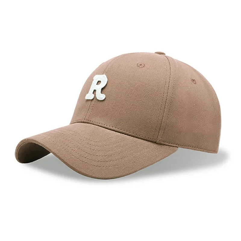 R letter baseball cap mens cotton large cap suitable for big head 65-70cm 60-65cm 56-60CM 241015