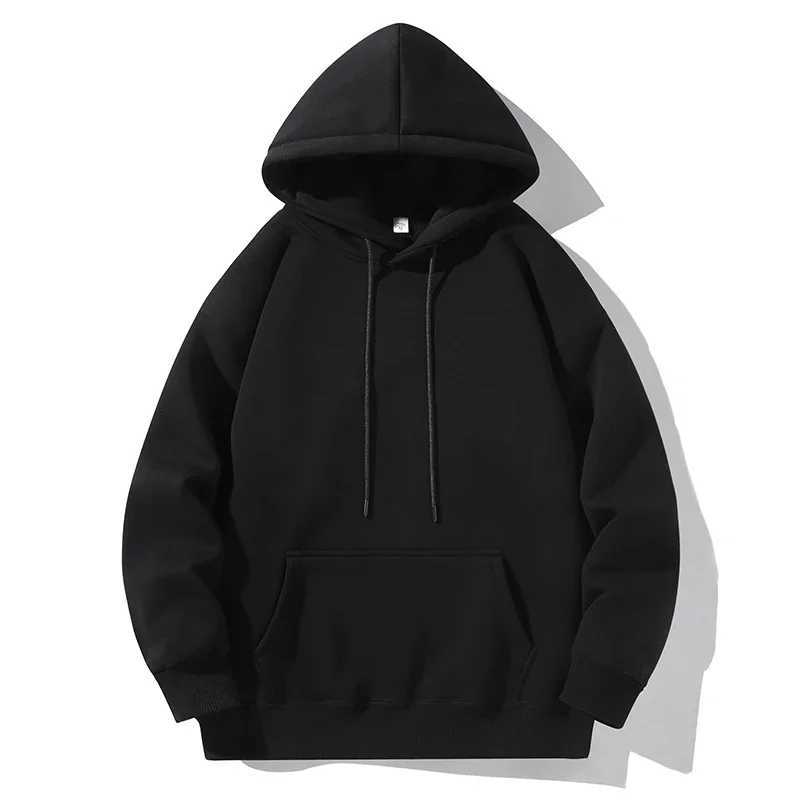 Mens oversized white hooded sweatshirt with hat 5XL fashionable hooded sweatshirt mens oversized solid mens casual wear hooded sweatshirt mens sportsw