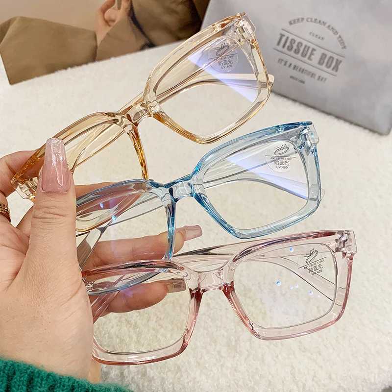 Transparent Computer Glasses Frame Women Men Anti Blue Light Square Eyewear Blocking Glasses Optical Spectacle Eyeglass RoundX2876