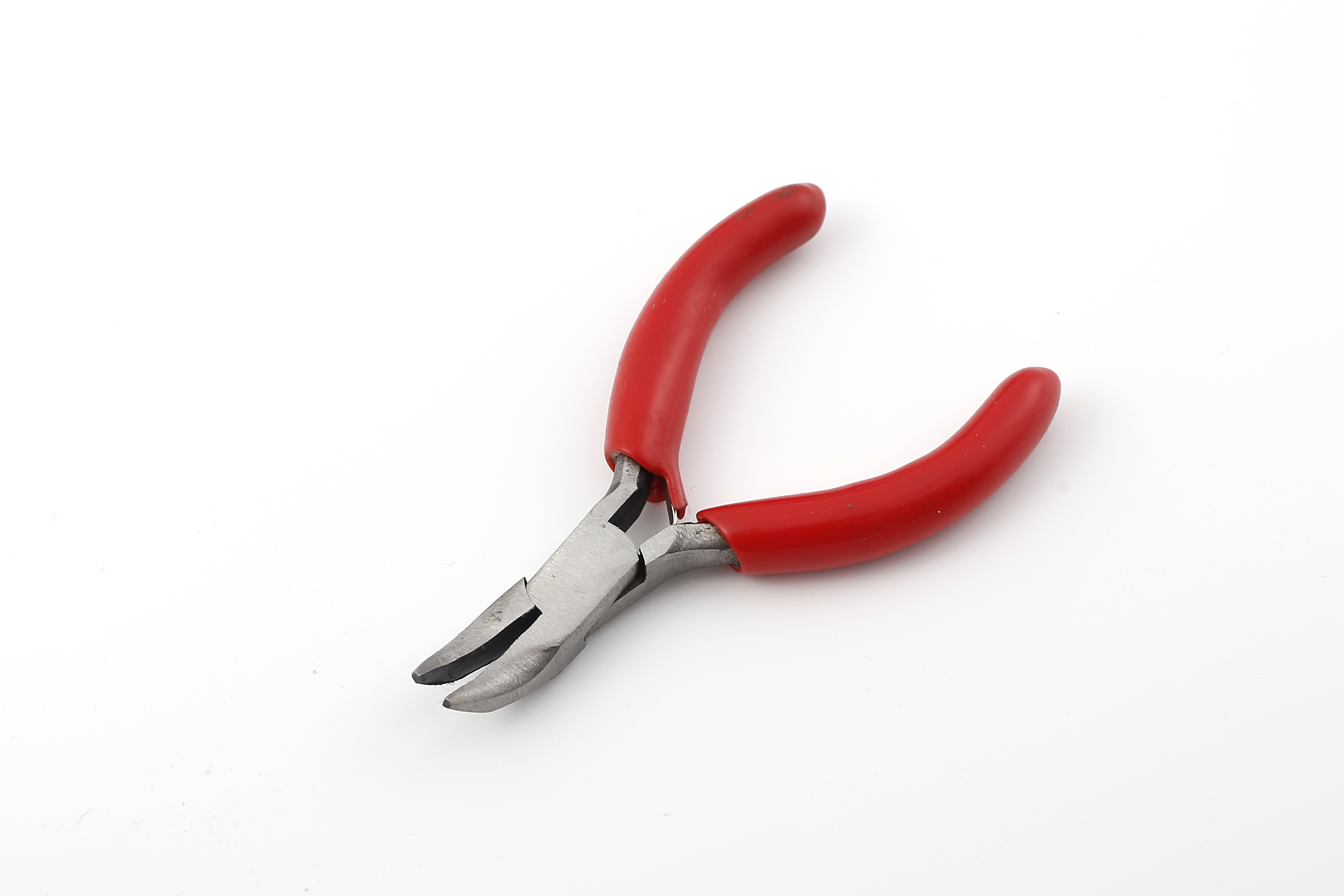 3-inch mini pliers with plastic coated handle surface polished in natural color