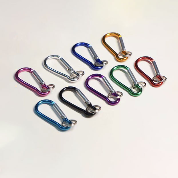 No. 6 Style Hexagon Clip Keyring for Outdoor Activities Sturdy Mountain Climbing Attachment