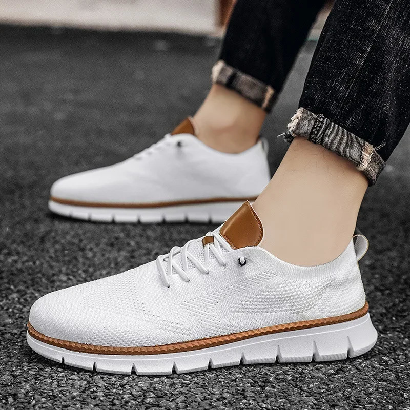 Men Casual Breeze Stylish Oxfords Fashion Formal Business Urban Shoes Male hot Non Slip Dress Sneakers for Party 241016
