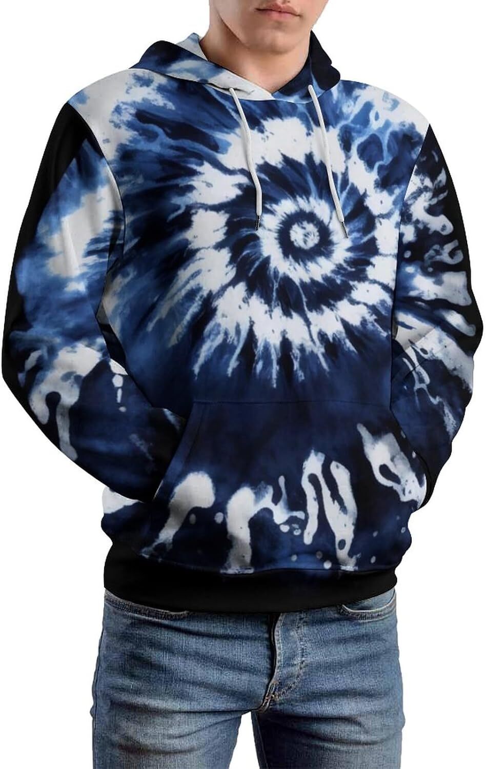 Hoodie for Mens Womens Mens Colorful Neon Magic Hoodie 3D Printed Rainbow Tie Dye Spiral Pattern Long Sleeve Sweatshirt Hoodie Graphic Hoodies sweatsh