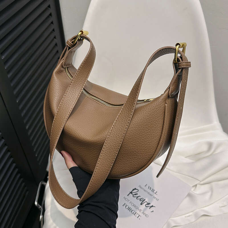 Tote For Women Crescent Hobo PU Leather Shoulder Bags Purse Slouchy Ladies Elegant Handbag Purses Crossbody Bag 2024