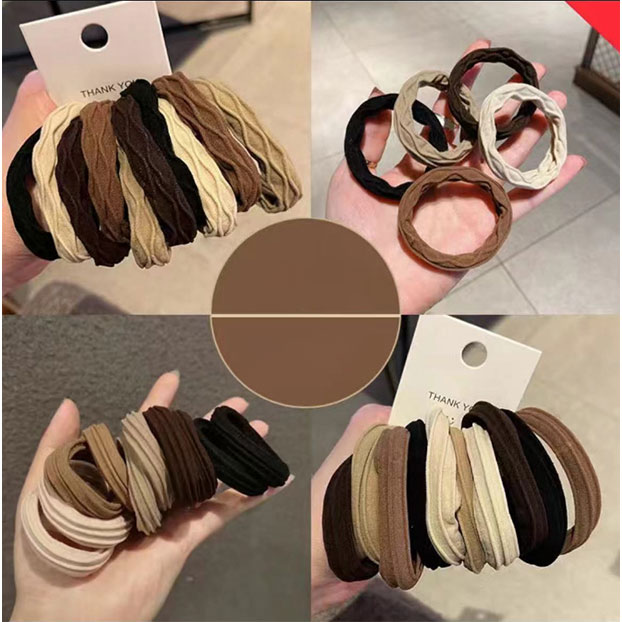 Hair Ties for Women Soft Blonde Hair Ponytail Holders Thick Pony Tails Hair Ties No Damage Seamless Hair Bands Elastic Holders for Heavy Hair