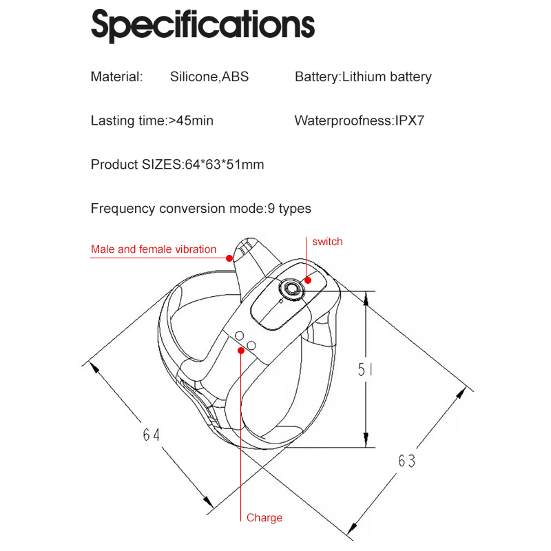 9 Modes Vibrating Electric Duck-Billed Platypus Couples Shared Locking Cock Ring APP control Sex Toys for Adults