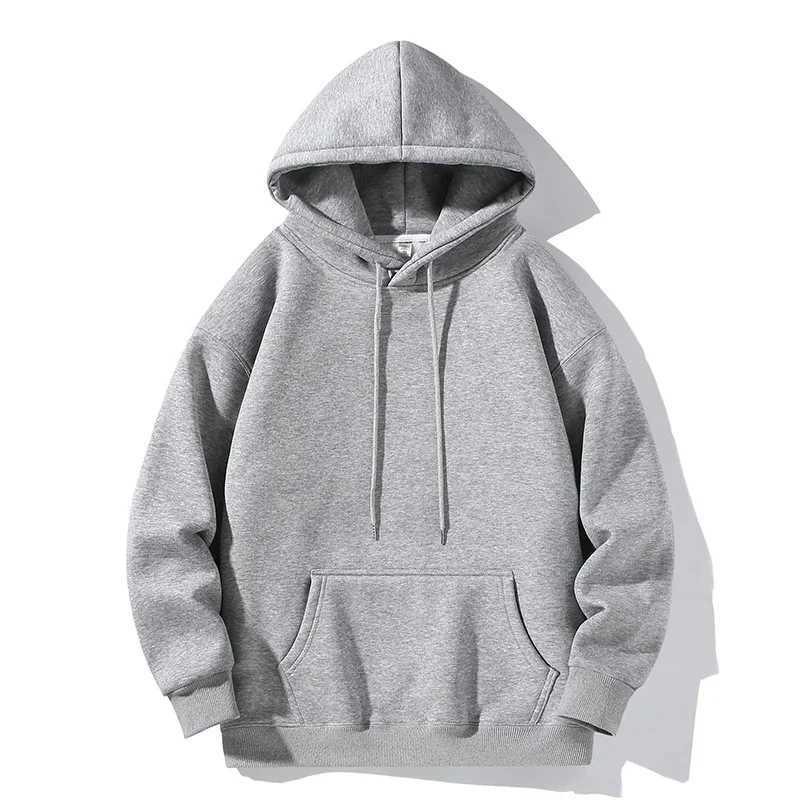 Mens oversized white hooded sweatshirt with hat 5XL fashionable hooded sweatshirt mens oversized solid mens casual wear hooded sweatshirt mens sportsw