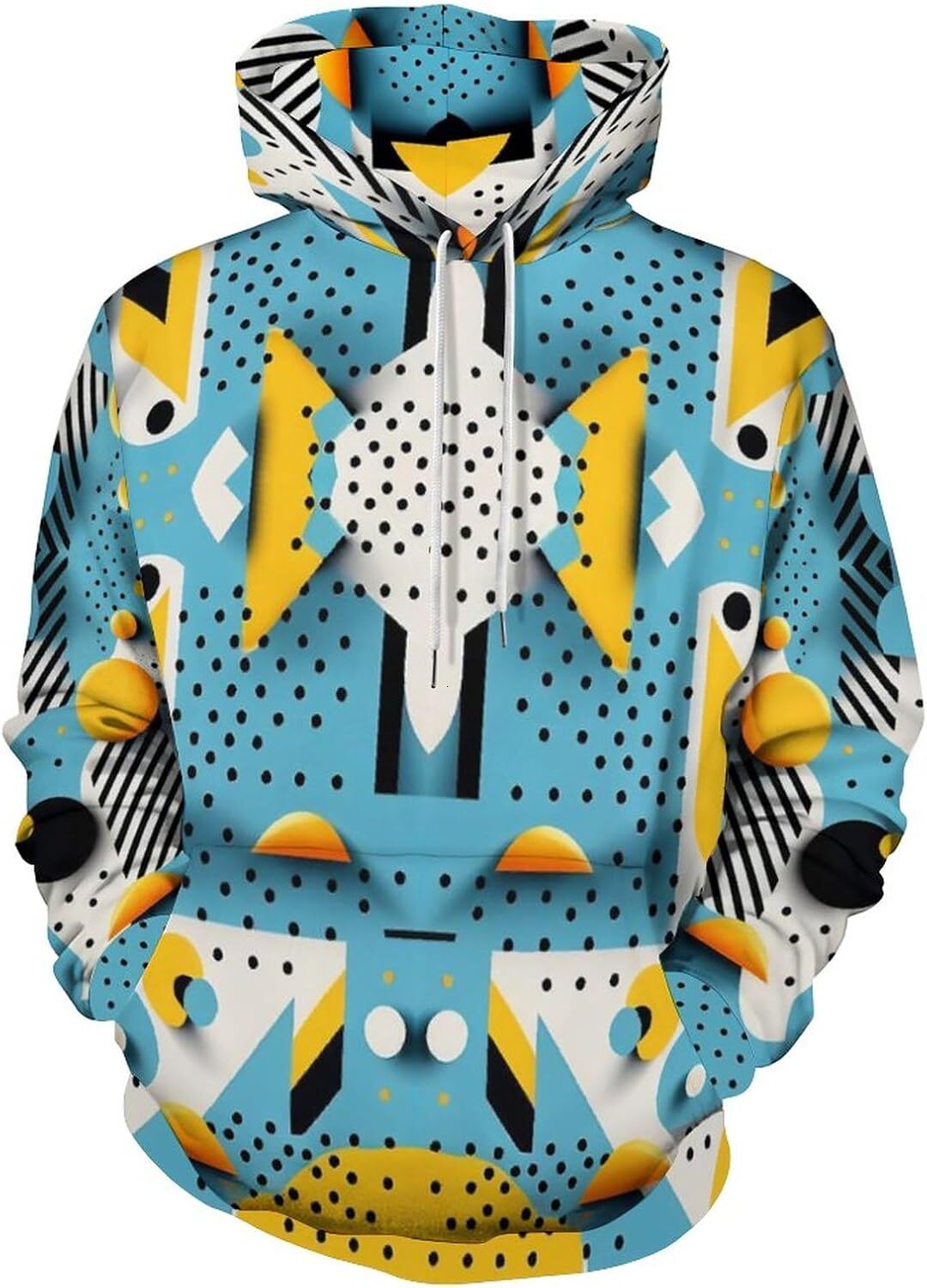 Hoodie for Mens Womens Unisex Novelty Trippy Hoodie 3D Fashion Print Vintage Long Sleeve Sweatshirt Hoodie Pocket Graphic Fashion Trends