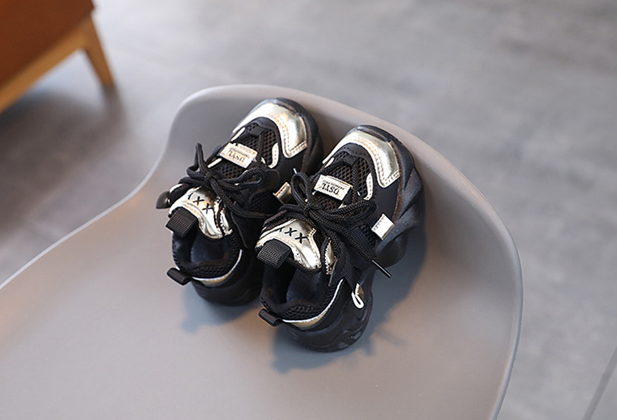 Youth Sneakers Mesh Material Girl Boy Soft-soled Non-slip Running Shoes Cutefeet Korean Style Kids Shoes Big Sizes 22 - 37