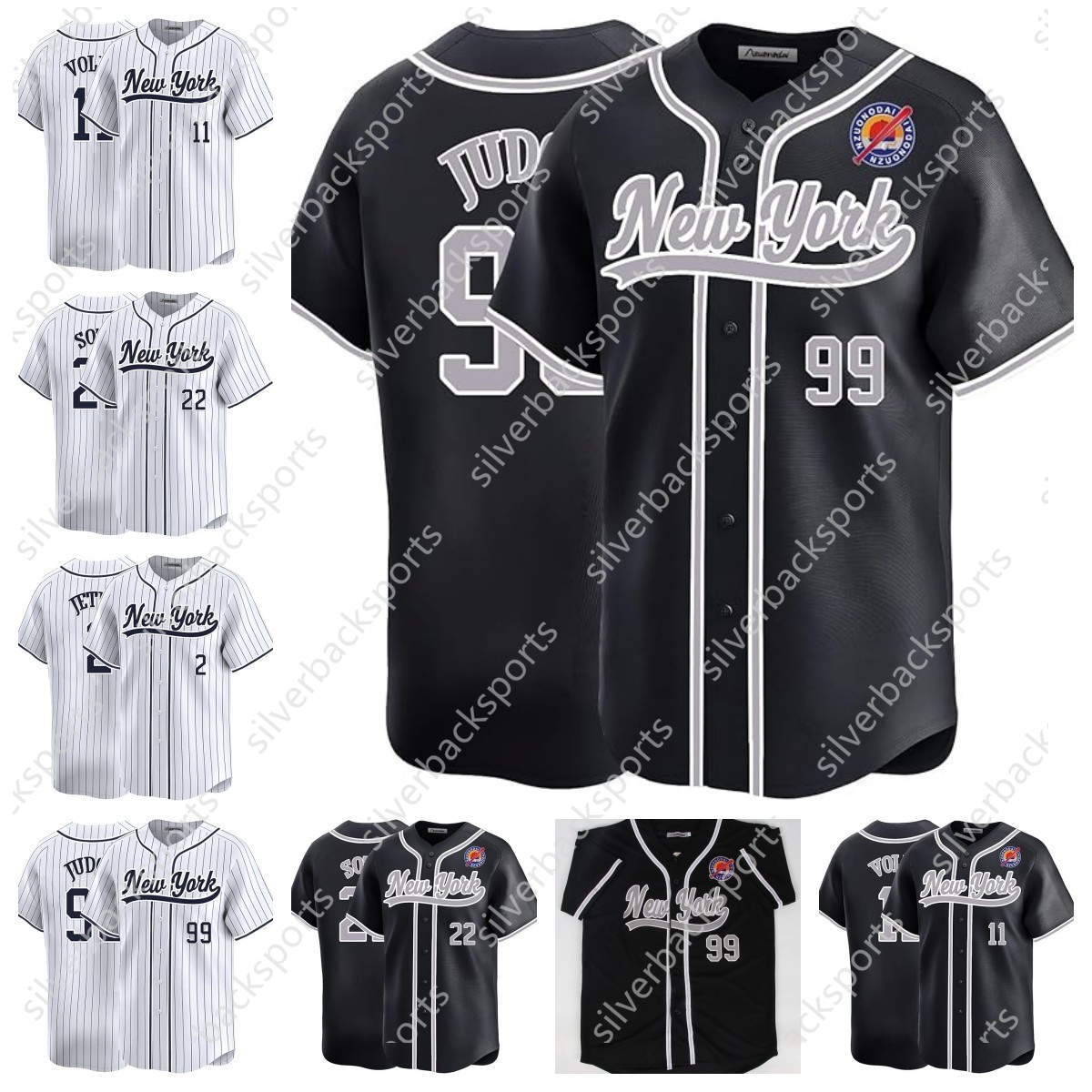 Aaron Judge Jerseys 22 Juan Soto Anthony Volpe Jeter Giancarlo Gleyber Torres Oswaldo Cabrera Baseball Shirt Mens Womens Youth