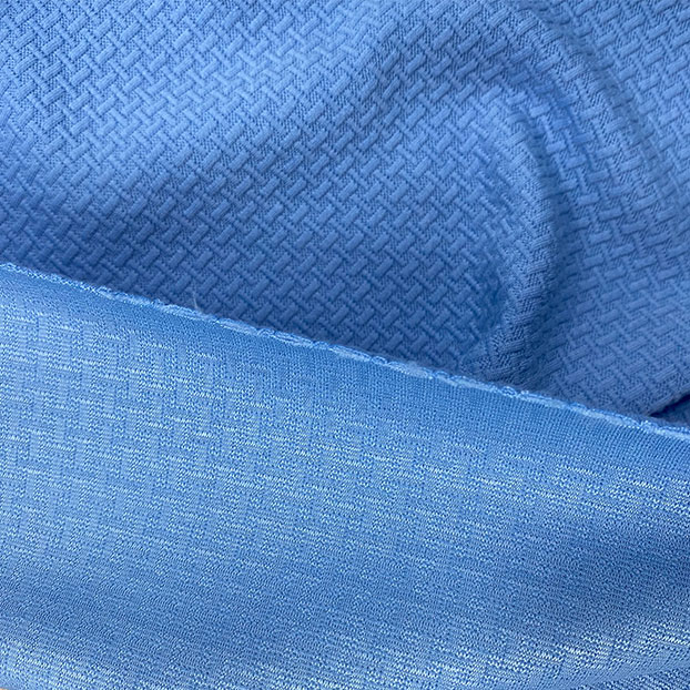 Elastic Polyester Fleece Textured Material Ideal for Fashion Garments
